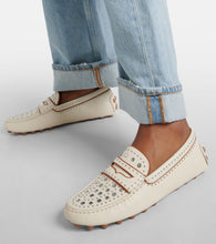 Tod's Gommino studded leather moccasins