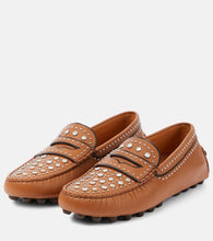 Tod's Gommino studded leather moccasins