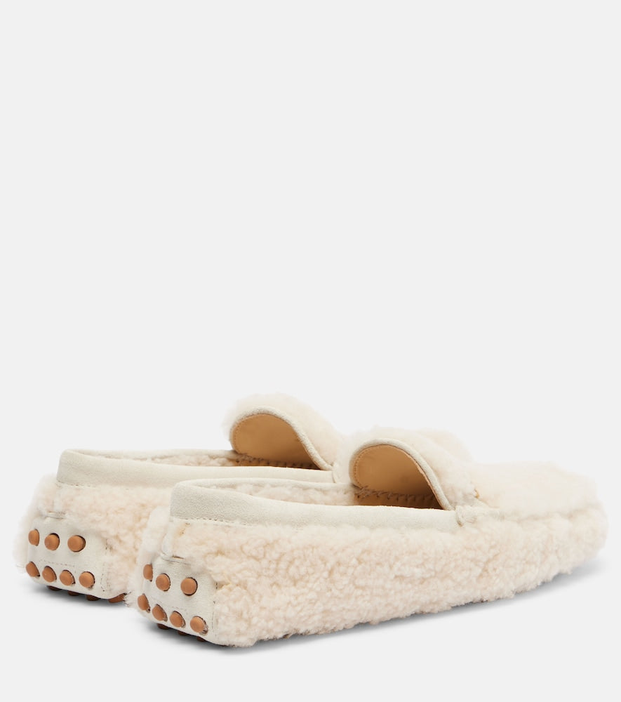 Tod's Gommino suede-trimmed driving shoes