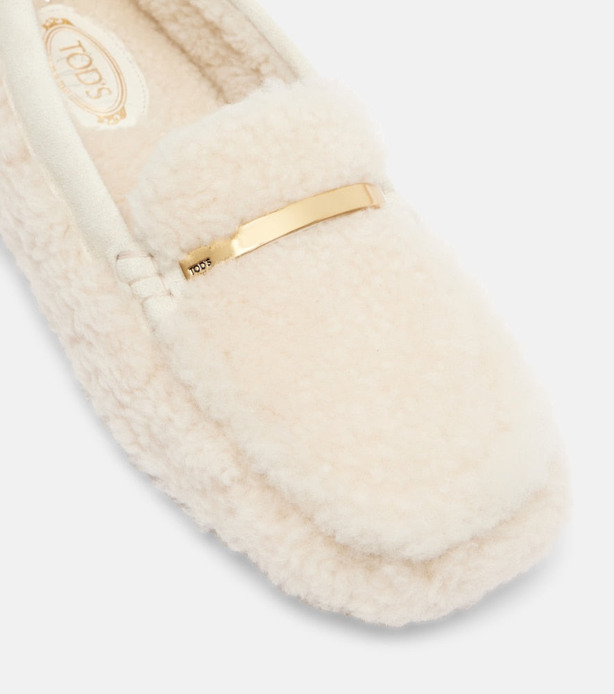 Tod's Gommino suede-trimmed driving shoes