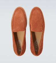 Tod's Jute-trimmed suede slip-on shoes