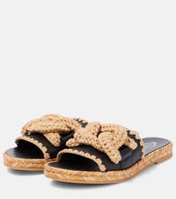 Tod's Kate leather and jute slides