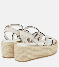Tod's Kate leather espadrille wedges
