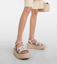 Tod's Kate leather espadrille wedges