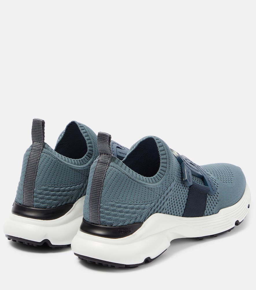 Tod's Kate leather-trimmed knit sneakers