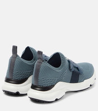 Tod's Kate leather-trimmed knit sneakers