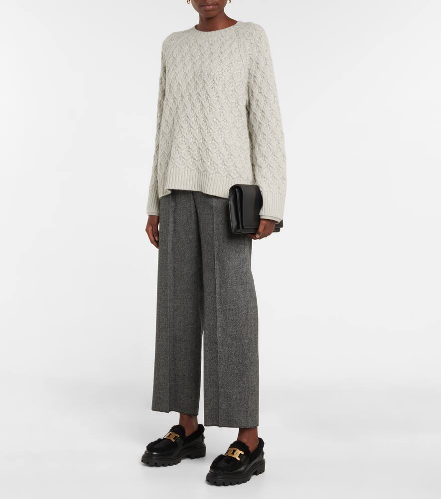 Tod's Kate shearling and leather loafers