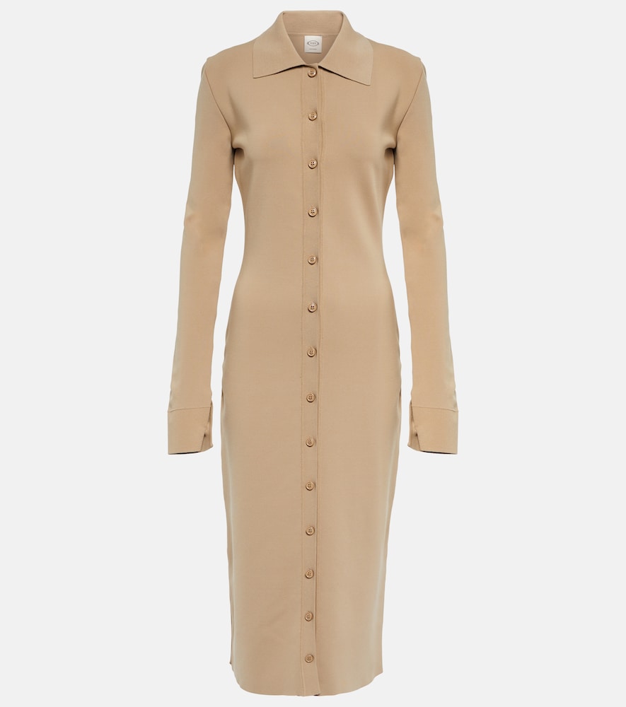 Tod's Knit shirt dress. Tod's 针织衬衫裙