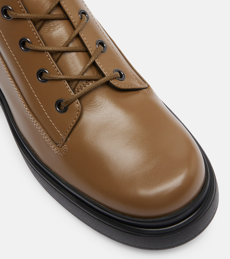Tod's Leather combat boots