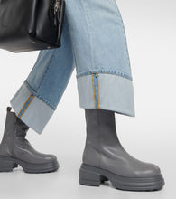 Tod's Leather platform ankle boots