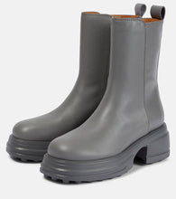 Tod's Leather platform ankle boots