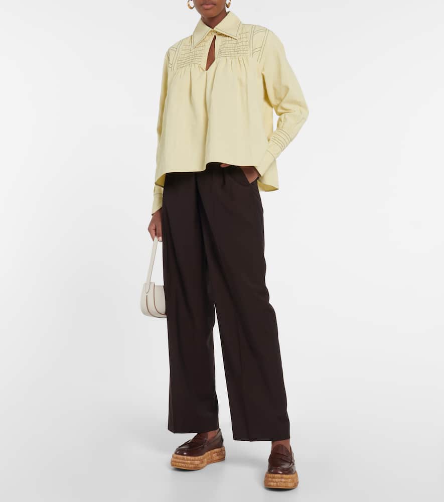 Tod's Leather platform loafers