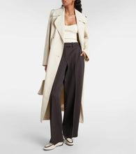 Tod's Leather-trimmed canvas loafers