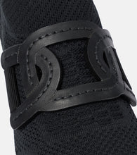 Tod's Leather-trimmed knit sneakers
