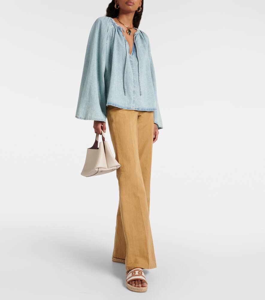 Tod's Leather-trimmed sandals