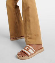 Tod's Leather-trimmed sandals