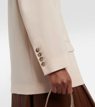 Tod's Leather-trimmed wool blazer