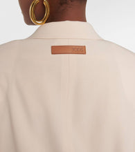 Tod's Leather-trimmed wool blazer