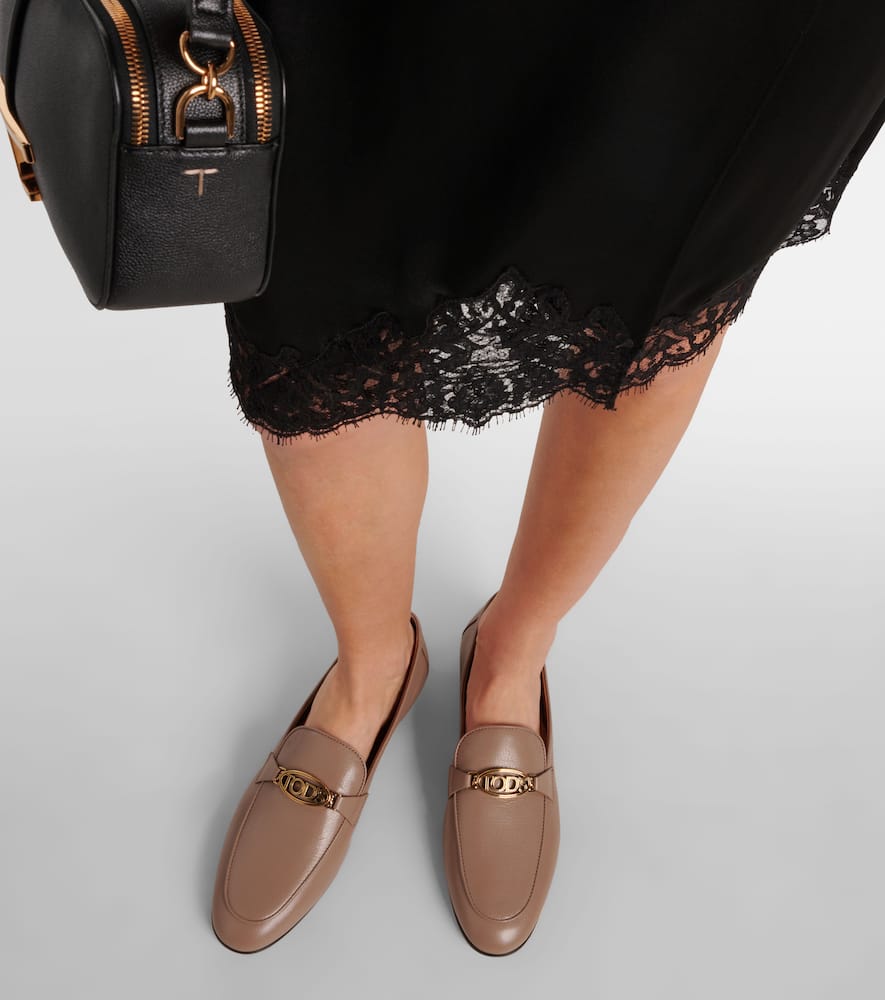 Tod's Logo leather loafers