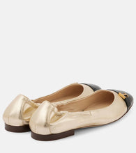 Tod's Metallic leather ballet flats