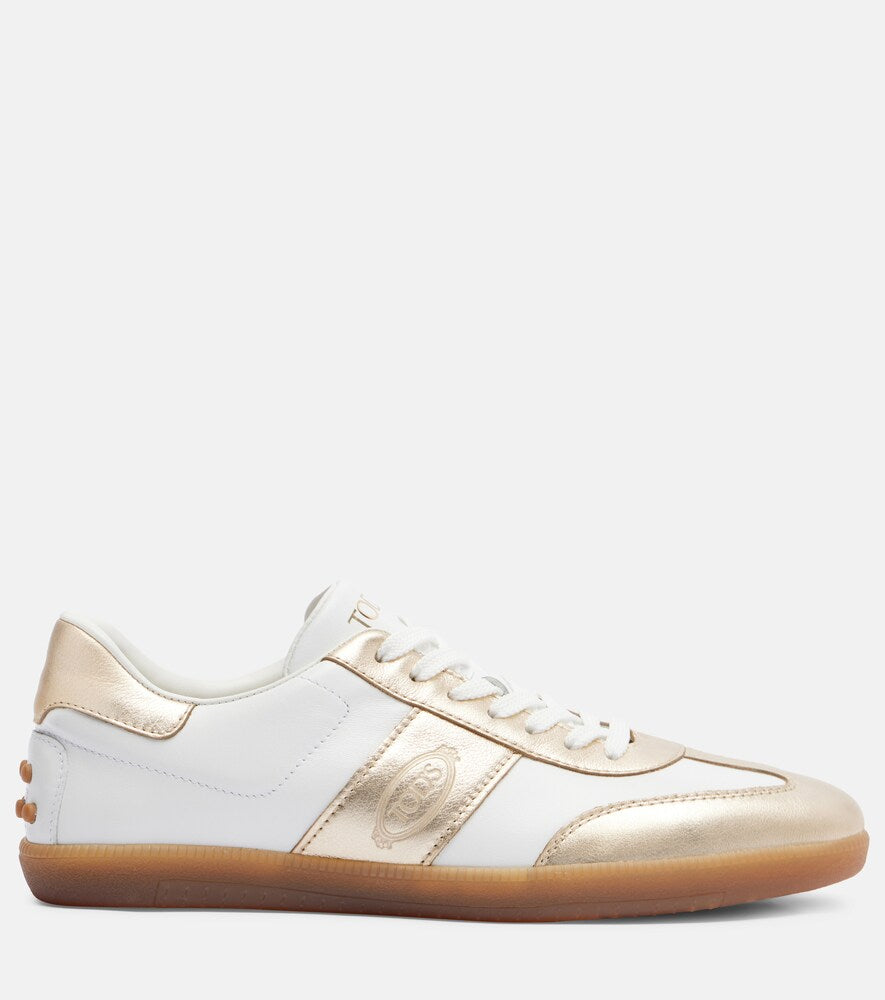 Tod's Metallic leather sneakers
