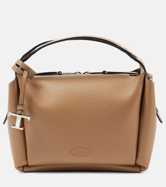 Tod's Mini leather tote bag. Shop Tod's Top-Handle Bags for women now.