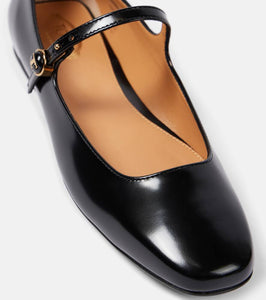 Tod's Polished leather Mary Jane flats