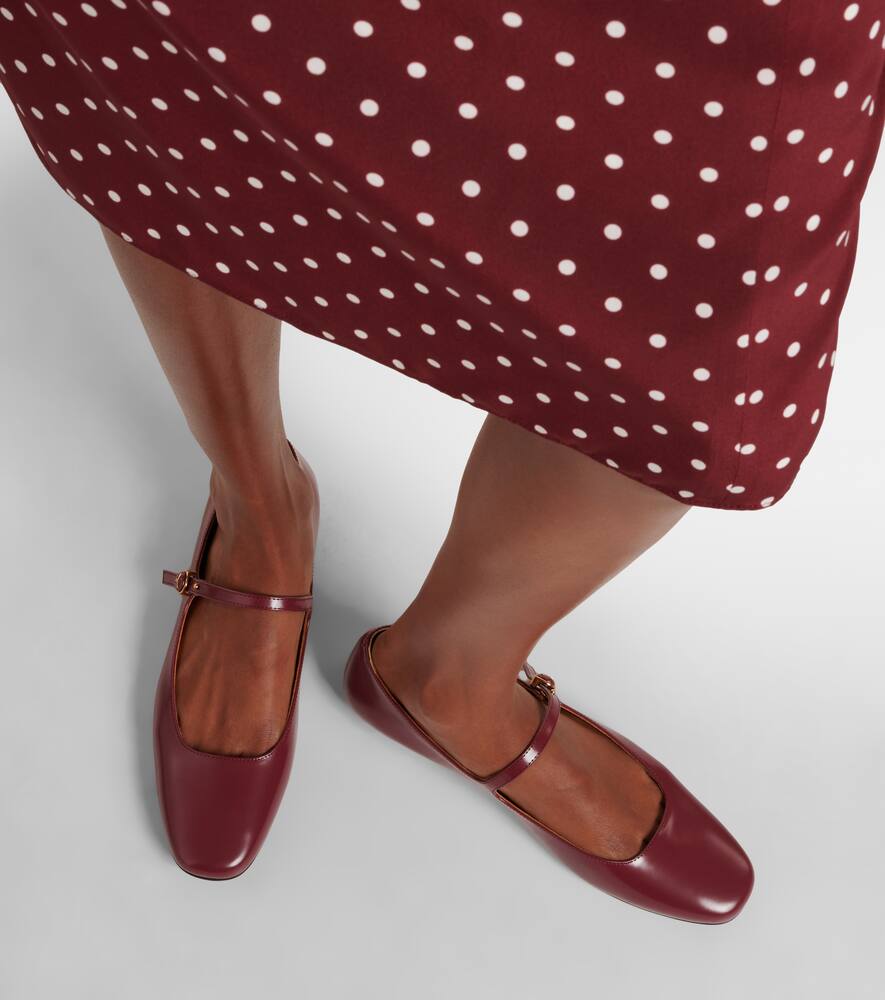 Tod's Polished leather Mary Jane flats