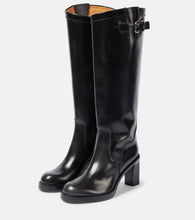 Tod's Polished leather knee-high boots