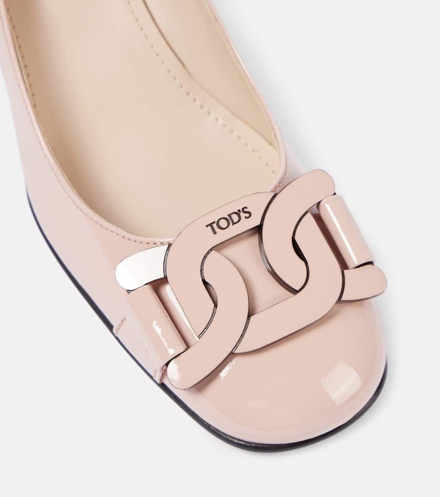 Tod's Slide patent leather pumps