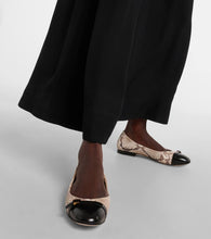 Tod's Snake-effect leather ballet flats