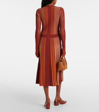 Tod's Striped pliss√É¬© midi dress