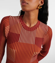 Tod's Striped pliss√É¬© midi dress