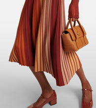 Tod's Striped pliss√É¬© midi dress