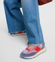 Tod's Suede and leather-trimmed sneakers