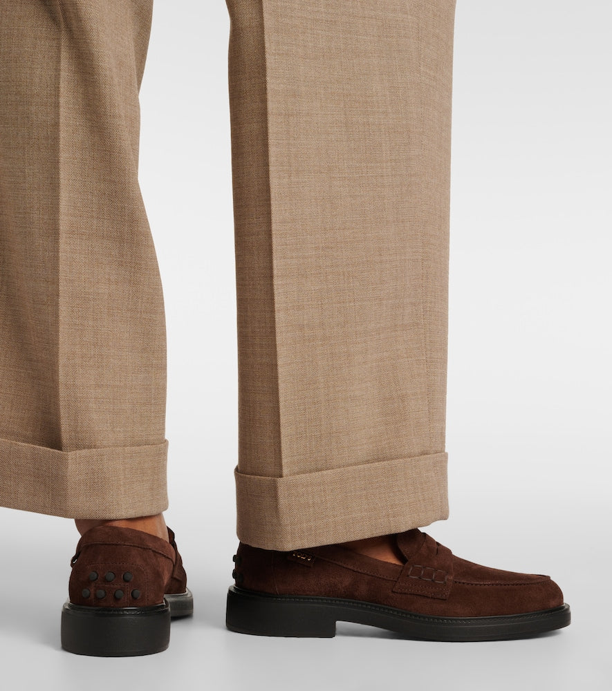 Tod's Suede penny loafers