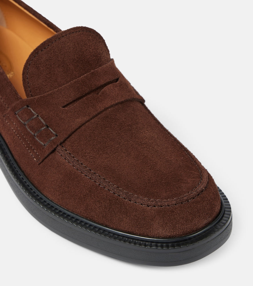 Tod's Suede penny loafers