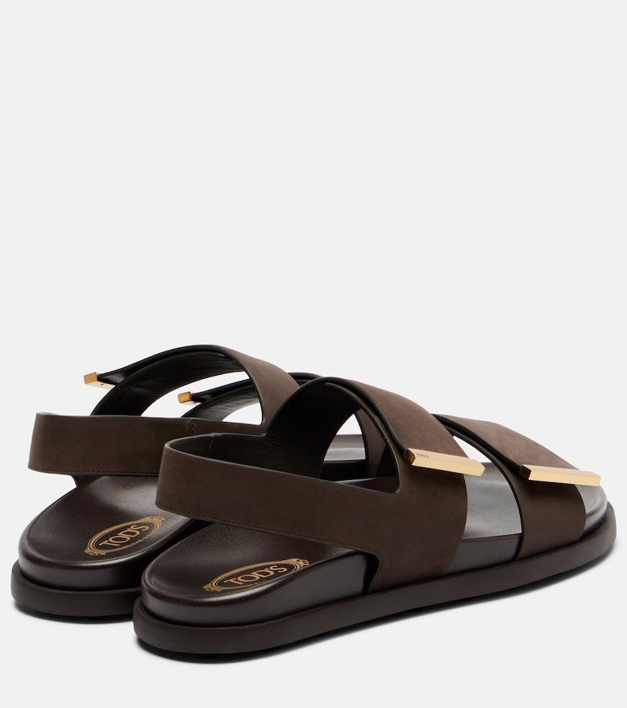 Tod's Suede slingback sandals