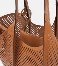 Tod's T Timeless Large leather mesh tote bag