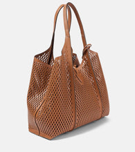 Tod's T Timeless Large leather mesh tote bag