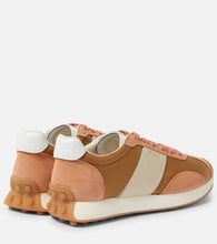 Tod's T Vintage suede and technical sneakers