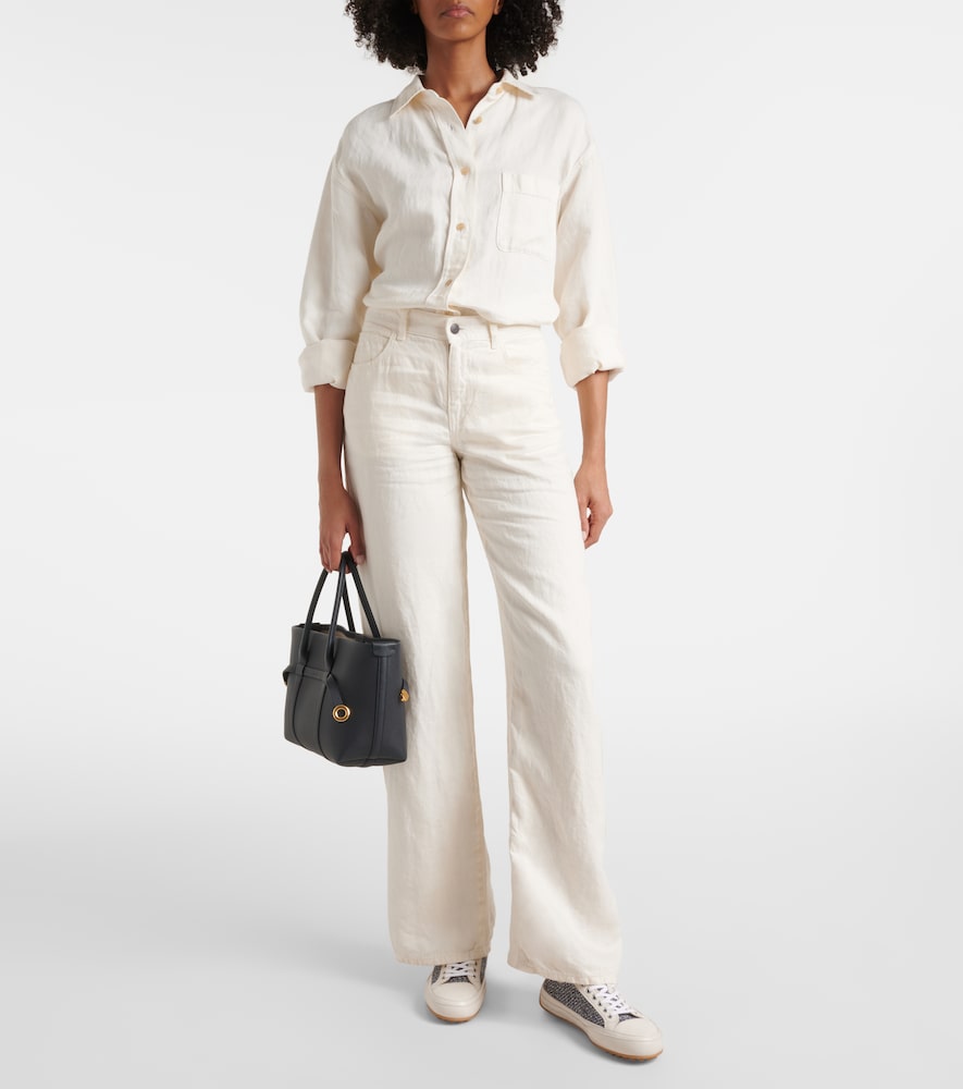 Tod's Tweed and leather sneakers