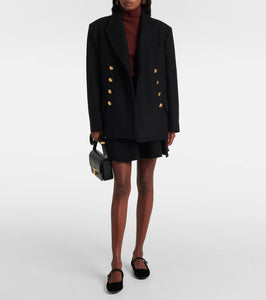 Tod's Velvet Mary Jane flats
