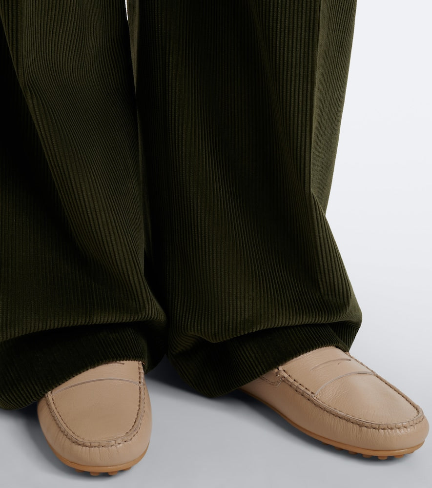Tod's Gommino  leather driving shoes in Beige - Loafers