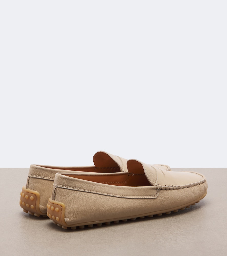 Tod's Gommino  leather driving shoes in Beige - Loafers
