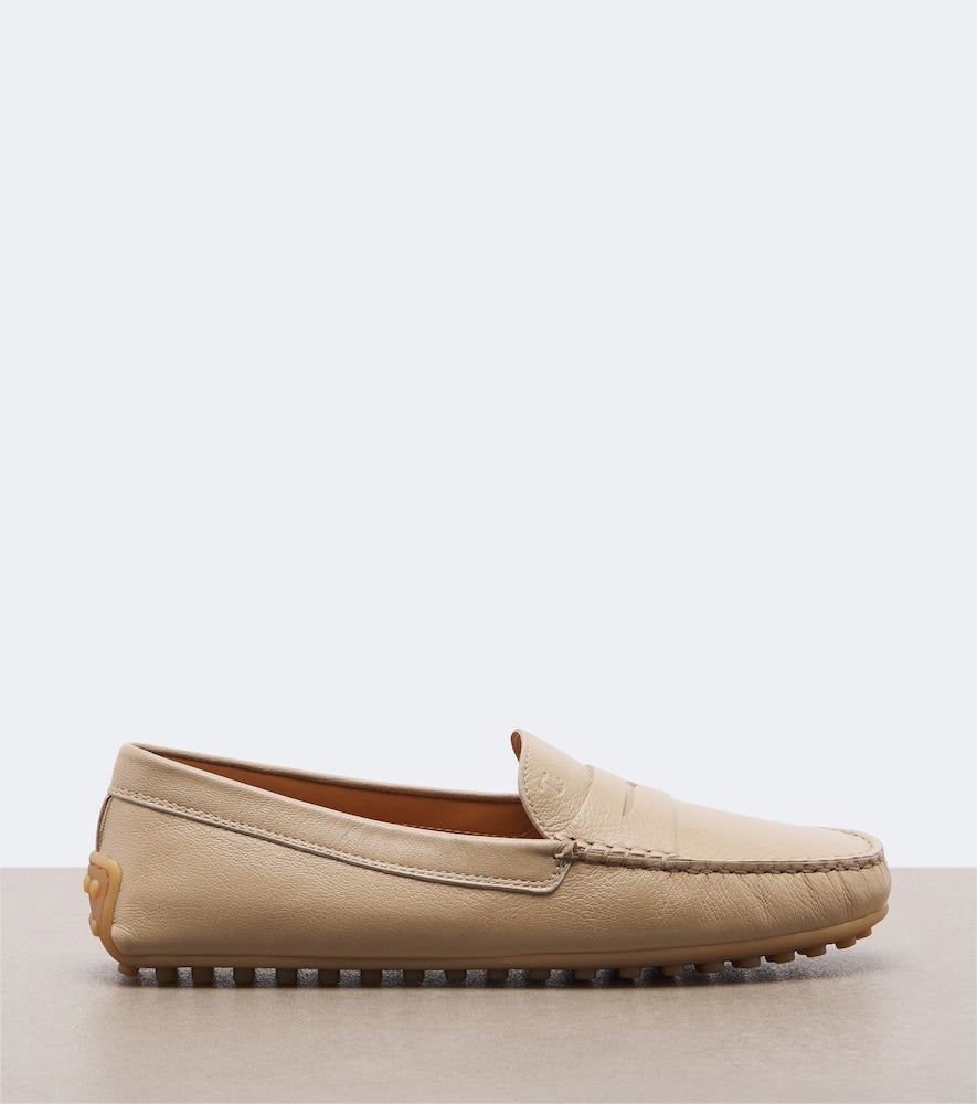 Tod's Gommino  leather driving shoes in Beige - Loafers
