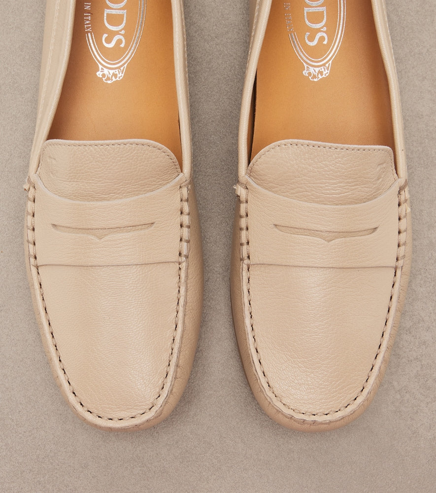 Tod's Gommino  leather driving shoes in Beige - Loafers
