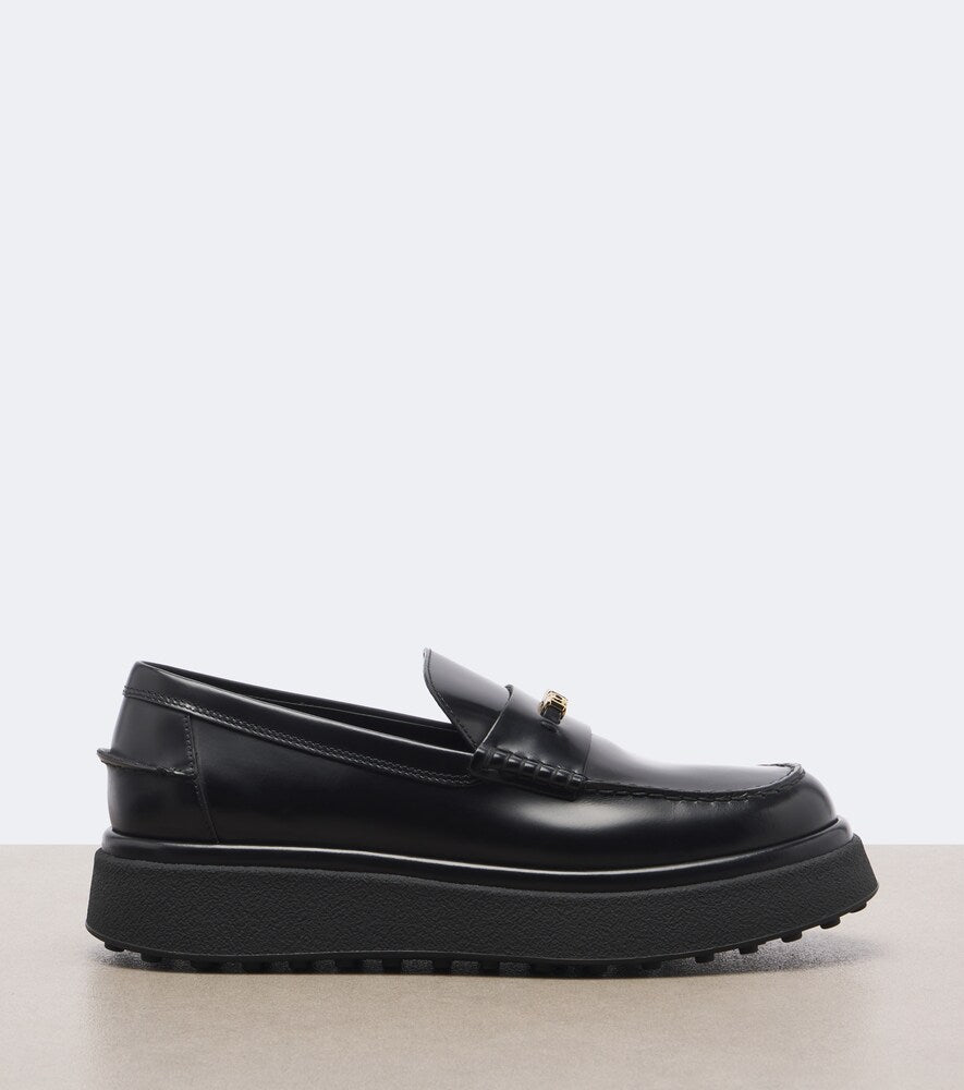 Tod's Leather platform loafers - Black Loafers