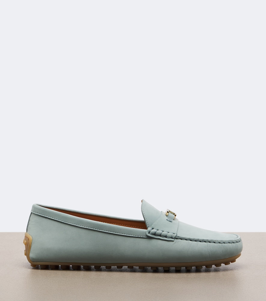 Tod's T-Timeless leather driving shoes - Blue Loafers