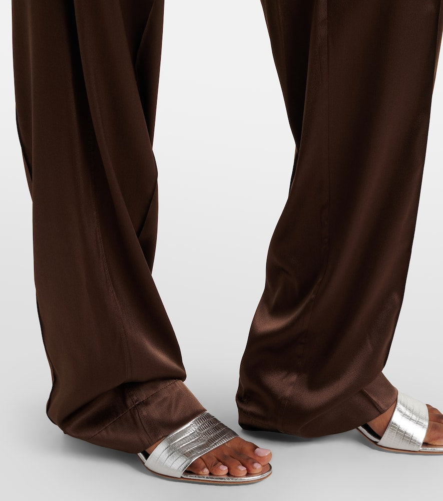 Tom Ford 55 metallic leather mules